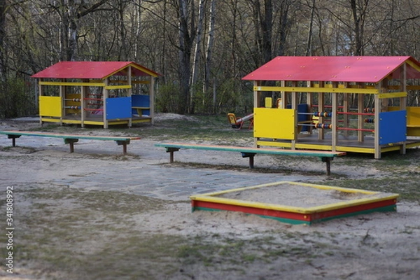 Fototapeta An empty playground for children