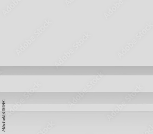 Fototapeta 3d pedestal white cube podium minimal studio background. Abstract 3d geometric shape object illustration