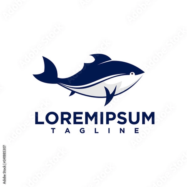 Fototapeta fish logo design