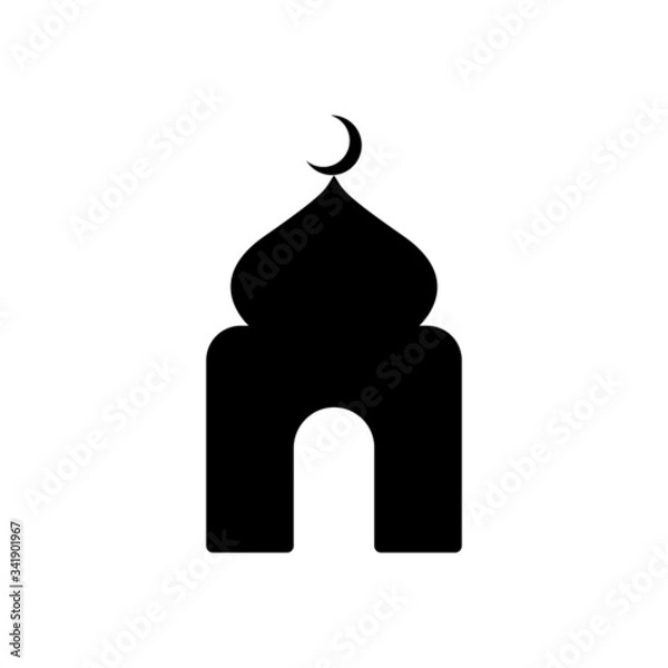 Obraz mosque icon vector simple design