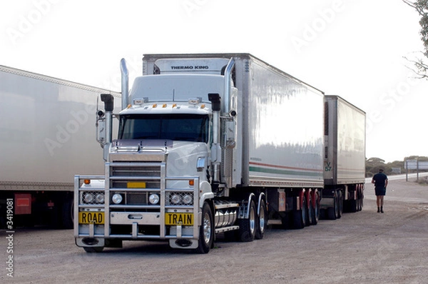 Fototapeta train routier