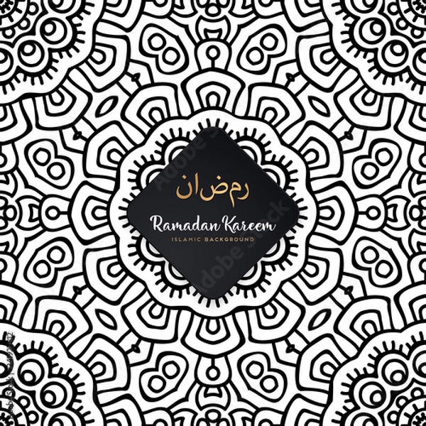Fototapeta luxury ornamental mandala design background