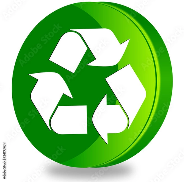 Obraz Recycle glossy icon