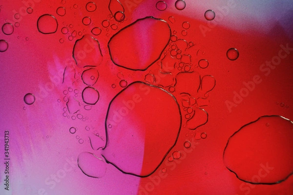 Fototapeta abstract red background with bubbles