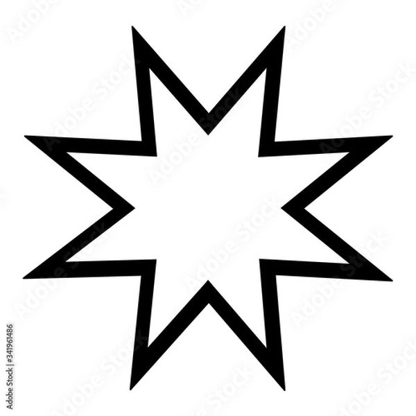 Obraz Isolated star on white background