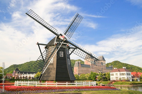 Fototapeta ハウステンボスの風車
