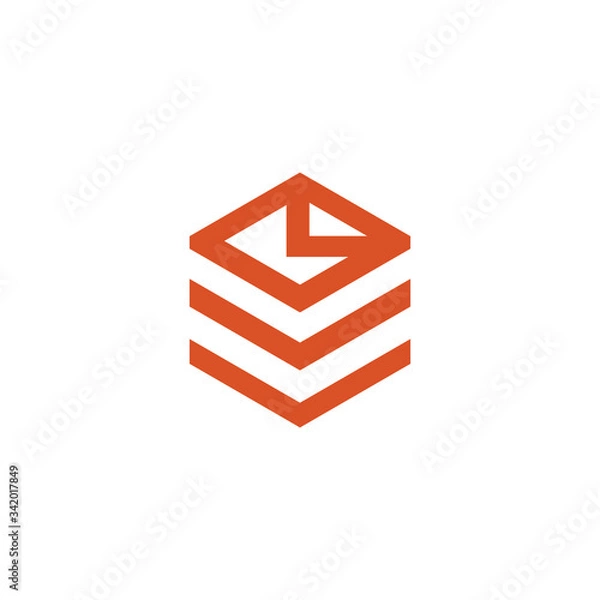 Obraz Mail logo icon vector template