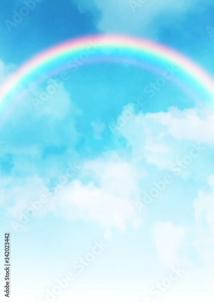 Fototapeta 虹が架かった空