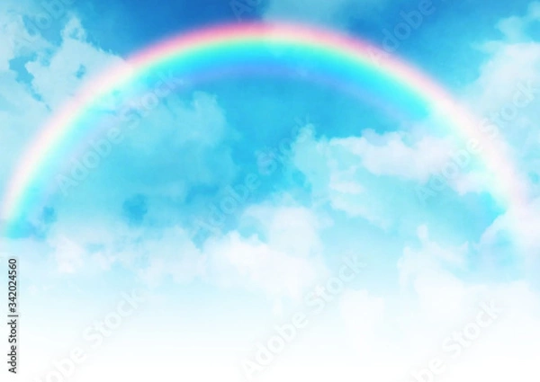 Fototapeta 虹が架かった空