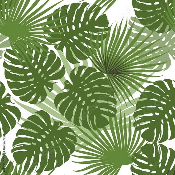 Obraz Stylish floral tropical seamless pattern