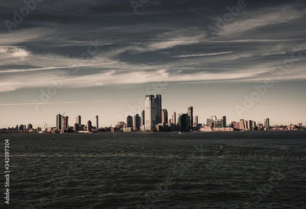 Obraz sunset over the city