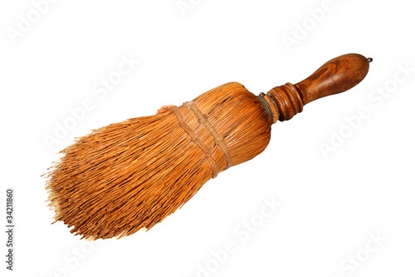 Obraz retro table broom