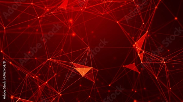 Fototapeta Red Plexus Background 01