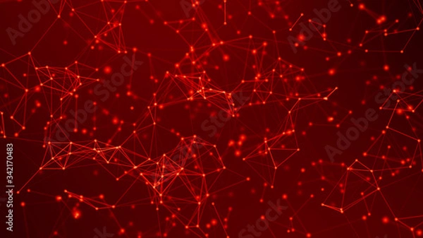 Fototapeta Red Plexus Background 02