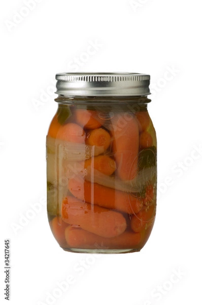Obraz Preserved carrots with onions