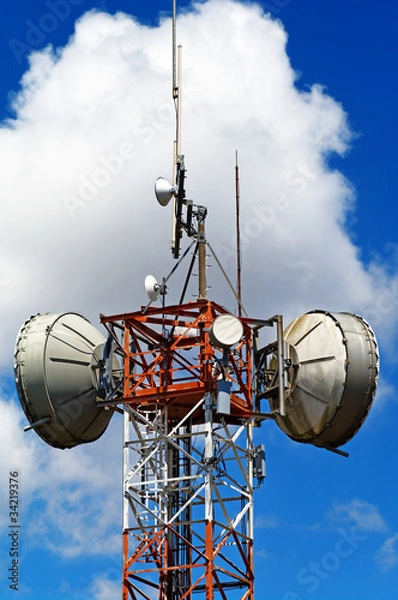Fototapeta telecommunications tower