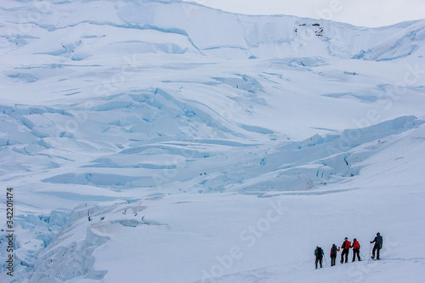 Obraz snow shoeing Antarctica 