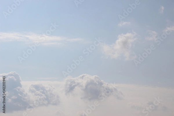 Fototapeta 飛行機から見た空と雲