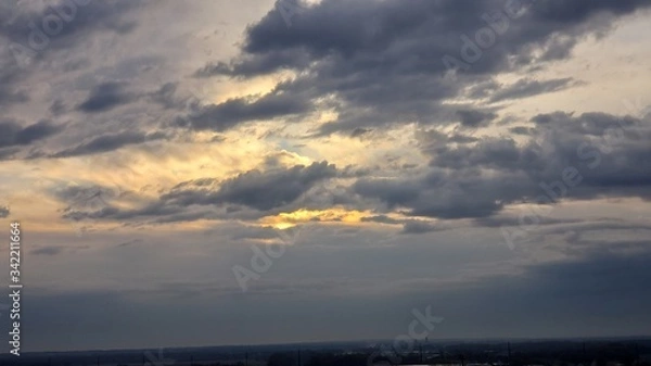 Fototapeta clouds at sunset