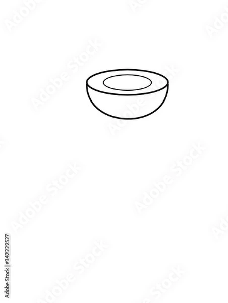 Obraz Illustration of bowl or cup