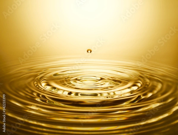 Obraz Golden water ripple #2