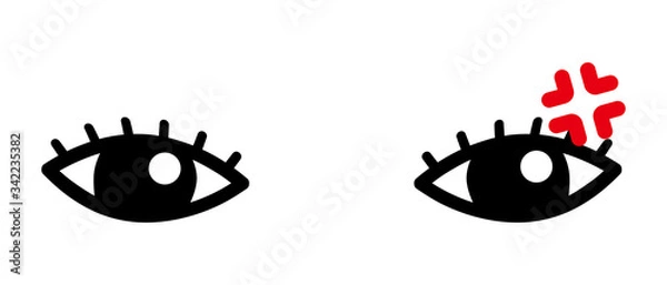 Fototapeta 怒る目