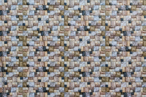 Obraz Square colors pixel art wall tiles.