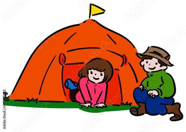Obraz キャンプ＿男女
