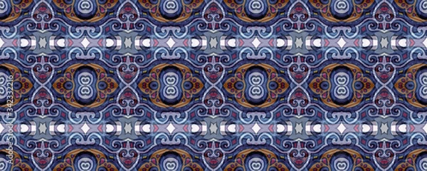Fototapeta Seamless background. Abstract background. Seamless ornament. Modern style. Decoration. Creative background. Seamless texture. Abstract texture. Duplicate elements. Texture for wallpaper and fabric