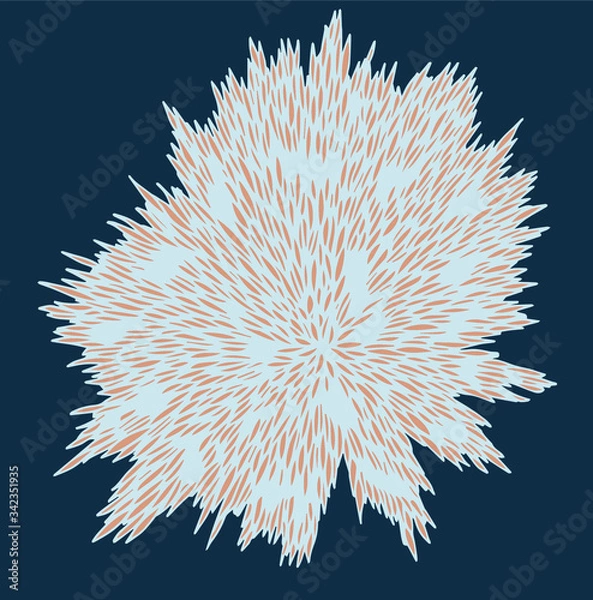 Obraz vector colored wool abstraction circle