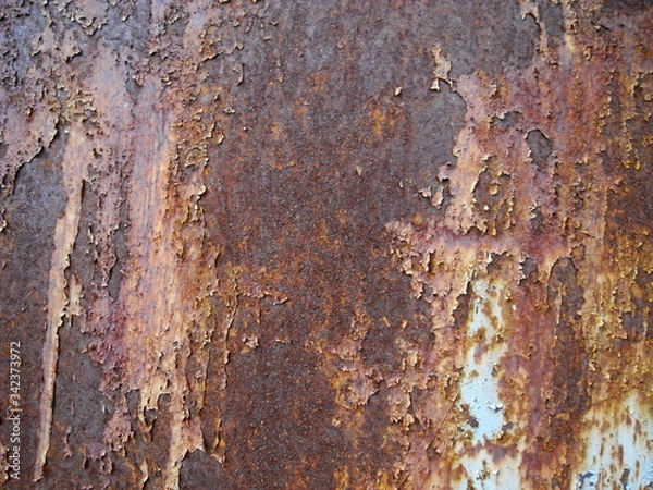 Fototapeta texture, metal, rust, old, grunge, abstract, rusty, wall