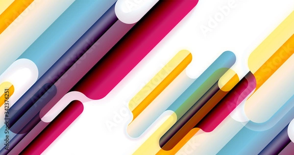 Fototapeta Abstract liquid lines geometric background