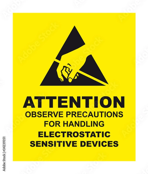 Obraz Anti-Static Markierung ESD