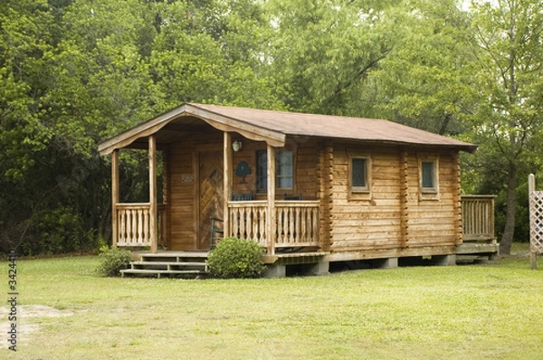 Obraz cabin in woods