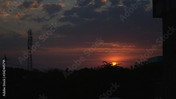Obraz Sunset clouds images Nature sky background