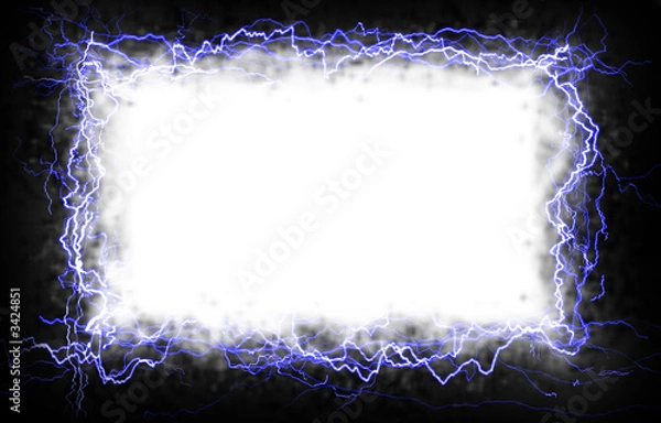 Obraz biała błyskawica