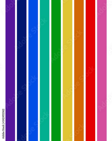 Fototapeta rainbow colored vertical striped pattern