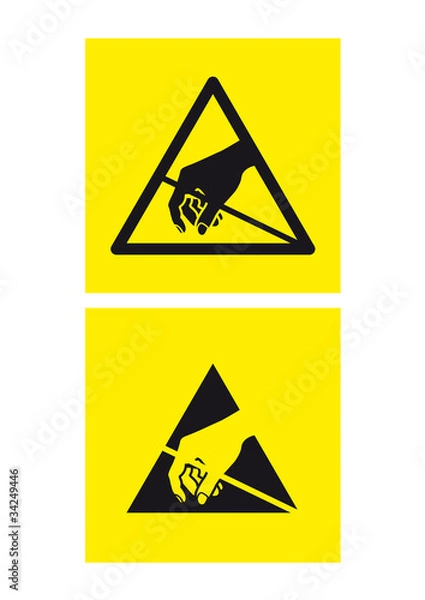 Obraz Anti-Static Warnsymbol