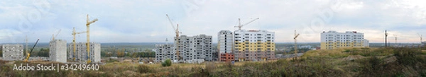 Obraz Apartment building under construction