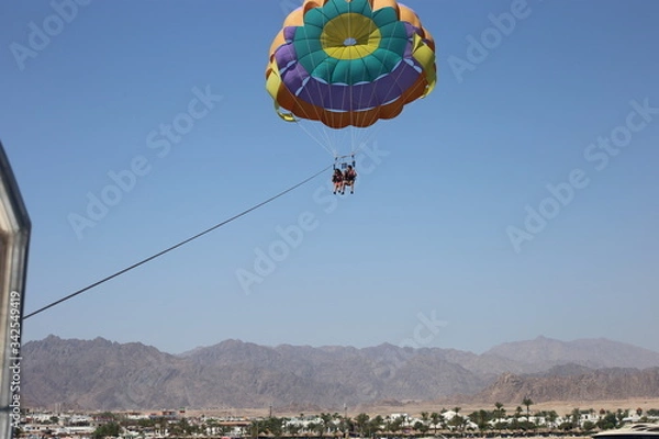 Obraz paragliding in the sky