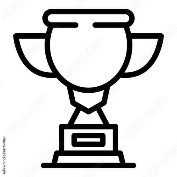 Fototapeta Sport trophy icon. Outline sport trophy vector icon for web design isolated on white background