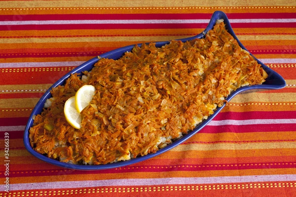 Obraz rybna sałatka