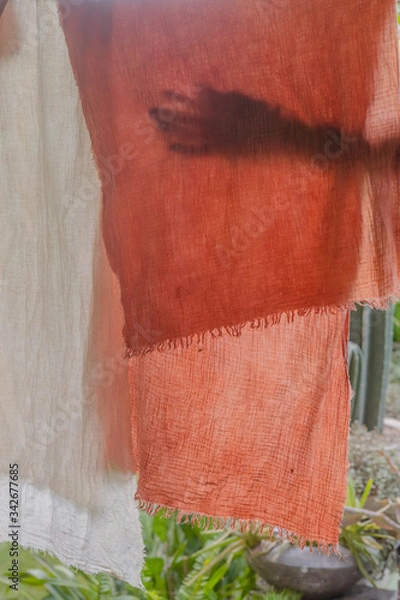 Obraz  home textiles, natural dyeing process