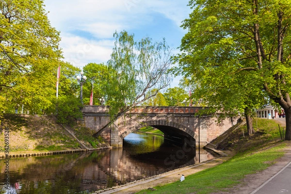 Fototapeta bridge over the river