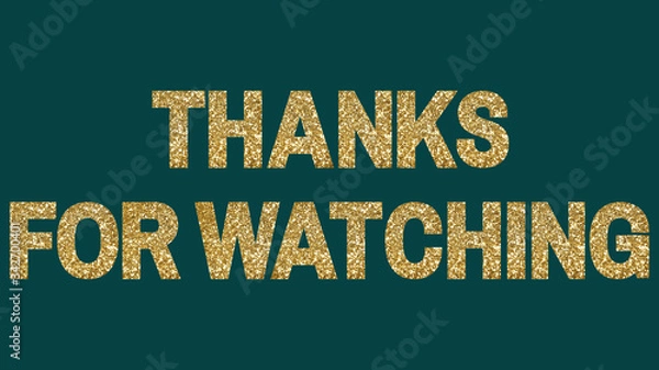 Obraz Thanks for watching video text