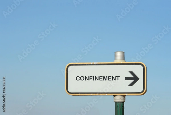 Obraz panneau confinement