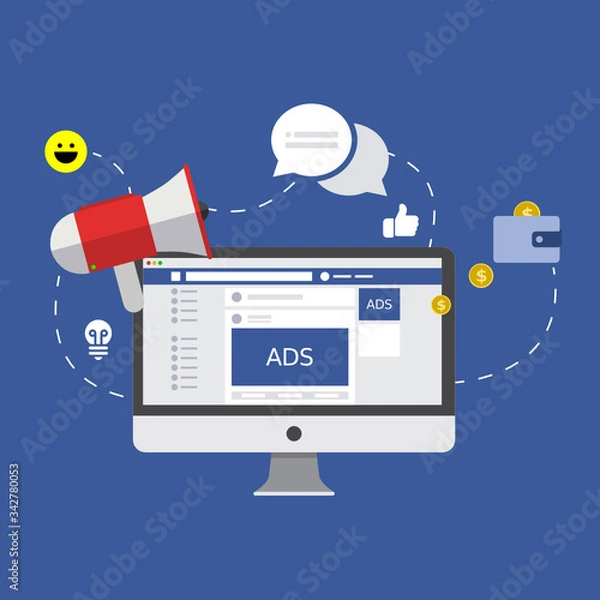 Obraz flat design illustration! vector