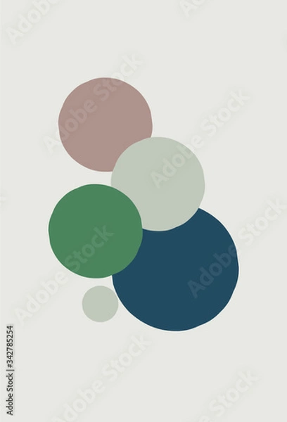 Obraz Pastel color bubbles
