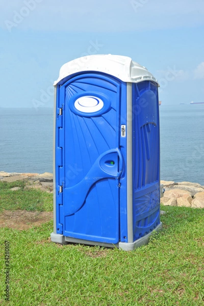 Obraz Blue Portable Toilet