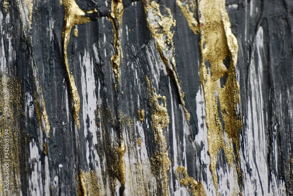 Obraz acrylic texture canvas paint color gold rust glitter green bright artwork drawing carnival
